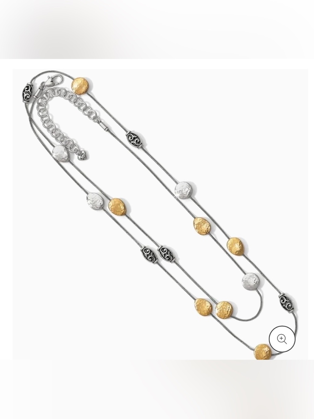 Brighton Mediterranean long necklace Metal Gold and Silver.